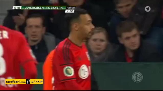 ويديو:ضربه ی مهلک تياگو آلكانتارا به قفسه سينه ی اشتفان كيسلينگ