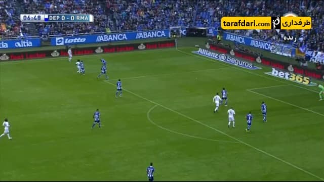 ویدیو؛ گل اول رونالدو به لاکرونیا (لاکرونیا 0-1 رئال مادرید)
