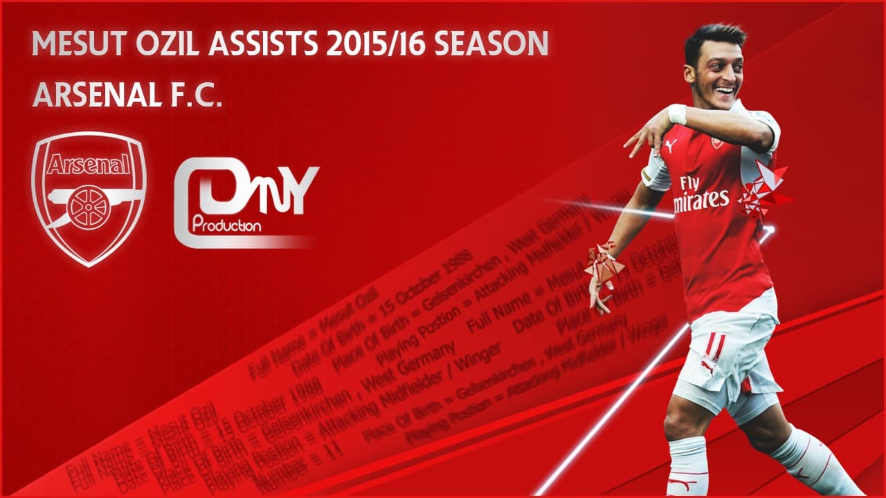 پاس گل های مسوت اوزیل تا نیم فصل لیگ جزیره 2015/16 [BPL Pack]