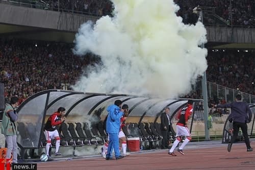 پرتاب بمب توسط پرسپولیسیا؟
