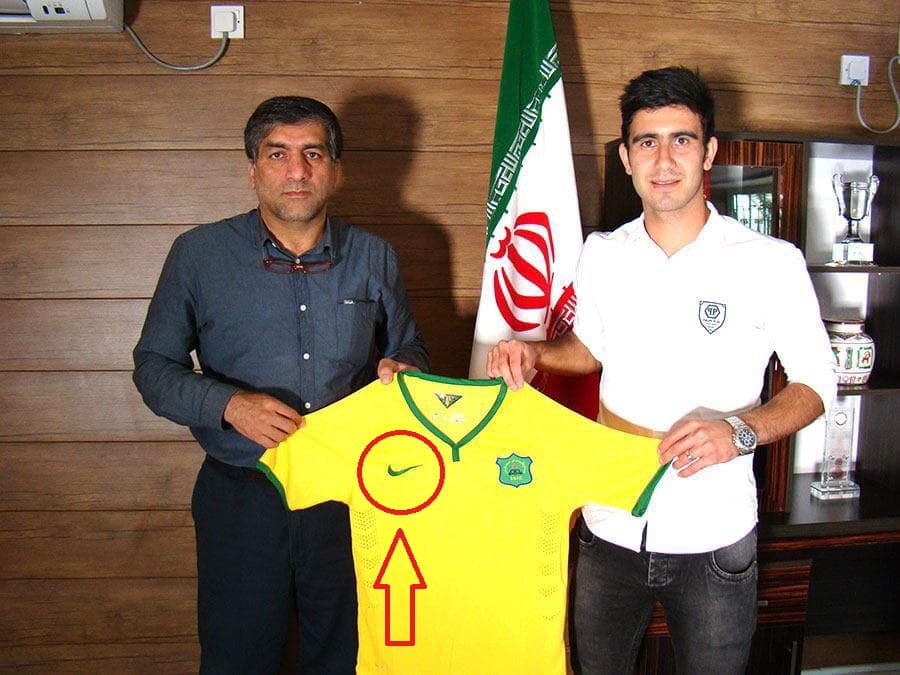 پیراهن های  نایک صنعت نفت آبادان