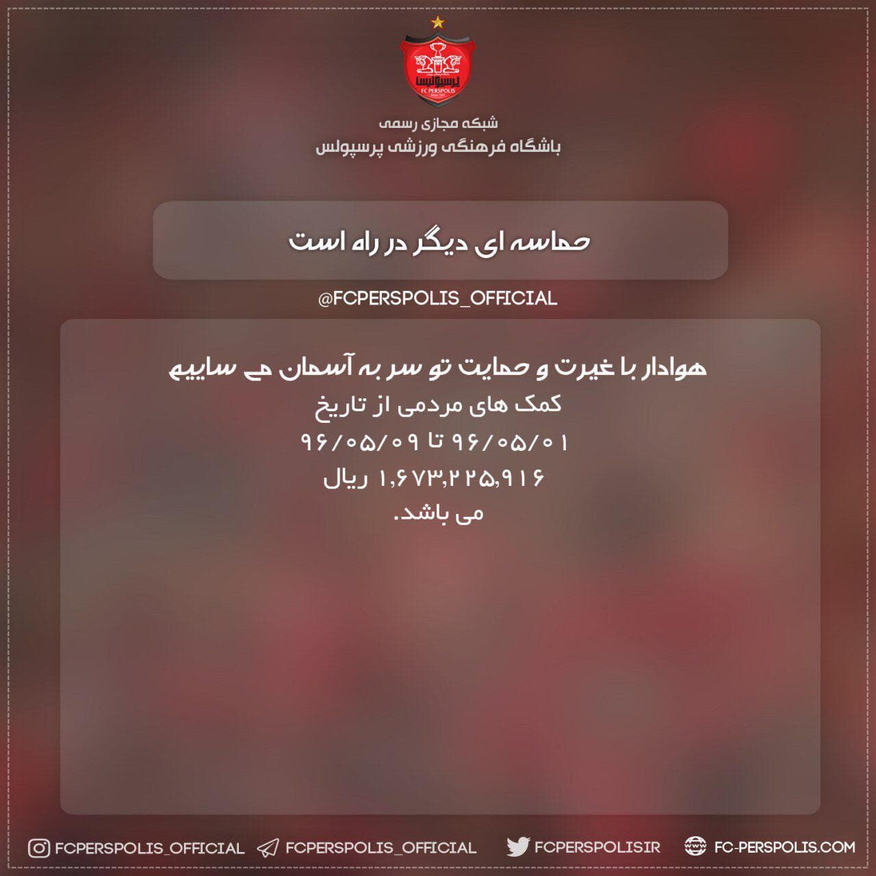 خداروشکر کمک های مالی با سرعت خوبی در حال افزایشه!