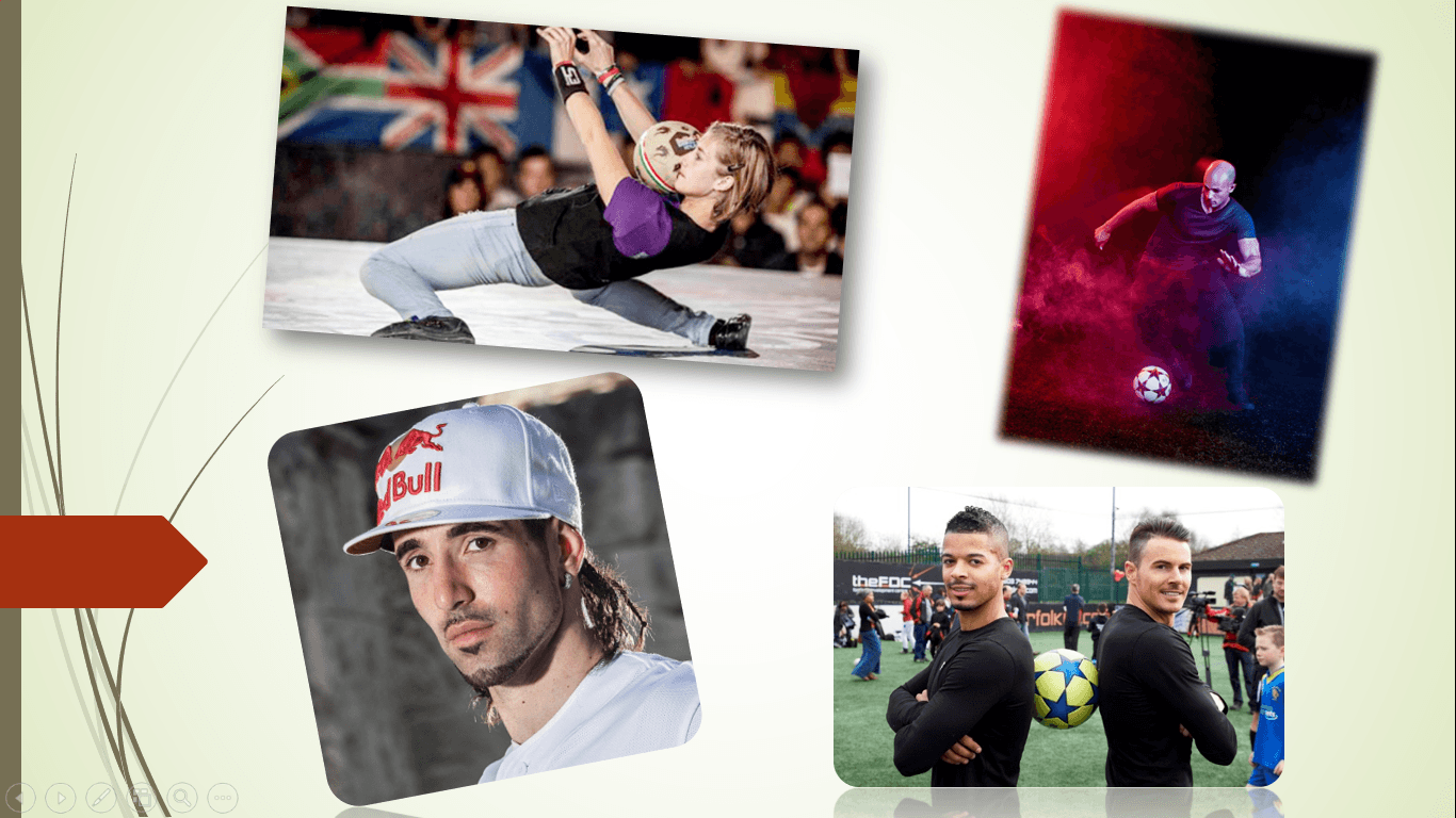 سلاطین حرکات نمایشی و فوتبال خیابانی و freestyle  + عکس