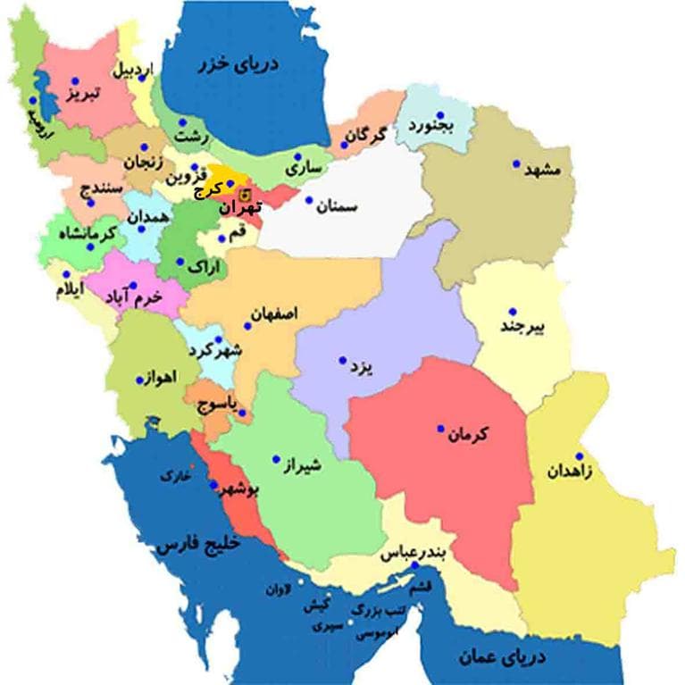 نقشه ایران
