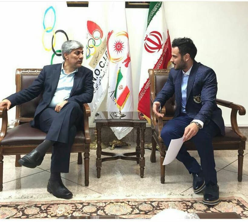  پشت پرده تغيير لباس کاروان المپيک ايران 