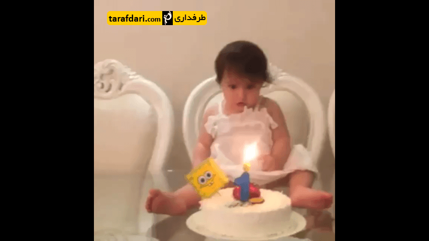 ویدیوی بامزه خسرو حیدری از تولد دخترش