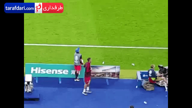 ویدیو؛ رونالدو پس از گل ادر ، از زاویه تماشاگران