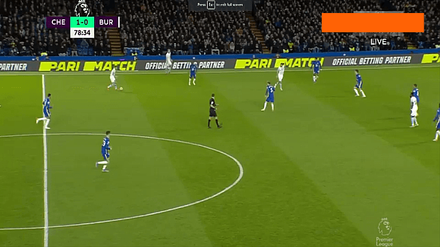گل ویدرا به چلسی (چلسی 1-1 برنلی)