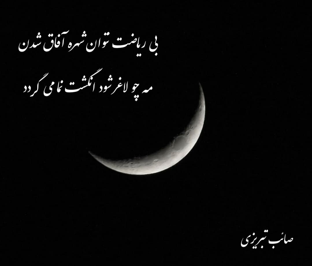 بی ریاضت نتوان شهرهٔ آفاق شدن ?