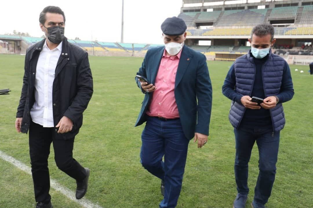 گفتگوی مجید صدری و یحیی گل محمدی در تمرین امروز پرسپولیس