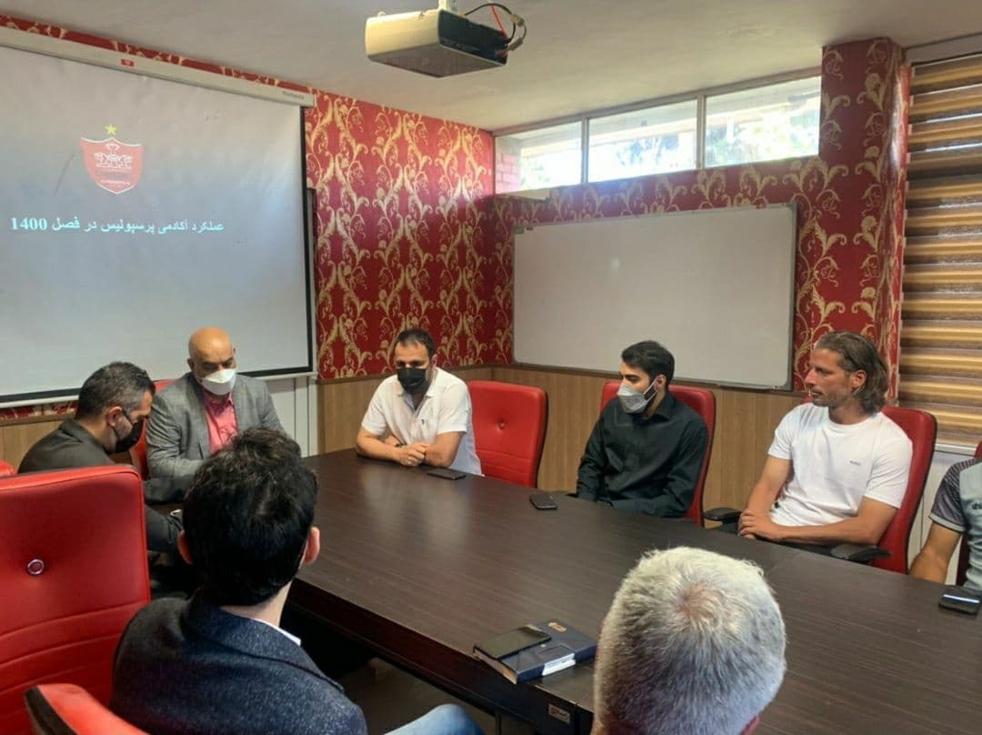 حضور صدری در محل آکادمی باشگاه پرسپولیس