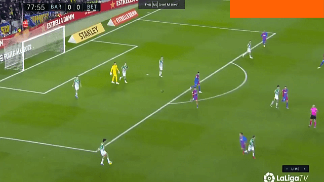 گل خوانمی به بارسلونا (بارسلونا 0-1 رئال بتیس‌)