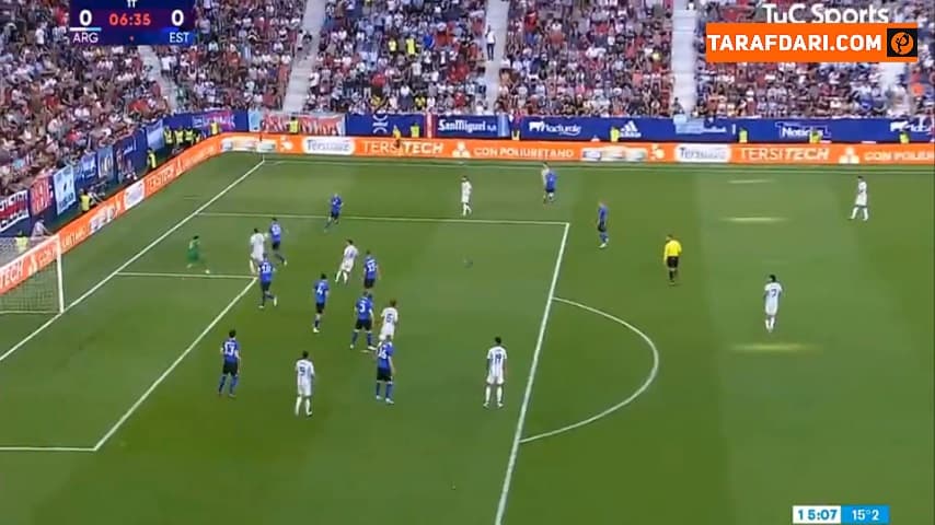 هت تریک لیونل مسی مقابل استونی (آرژانتین 3-0 استونی) 