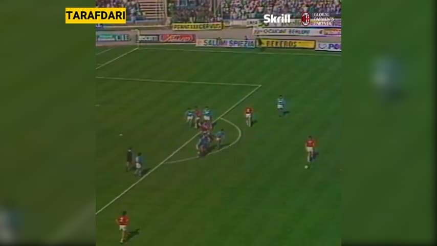 پیروزی 3-2 میلان در خانه ناپولی و گلزنی فن باستن و مارادونا (1 می، 1988) / فیلم