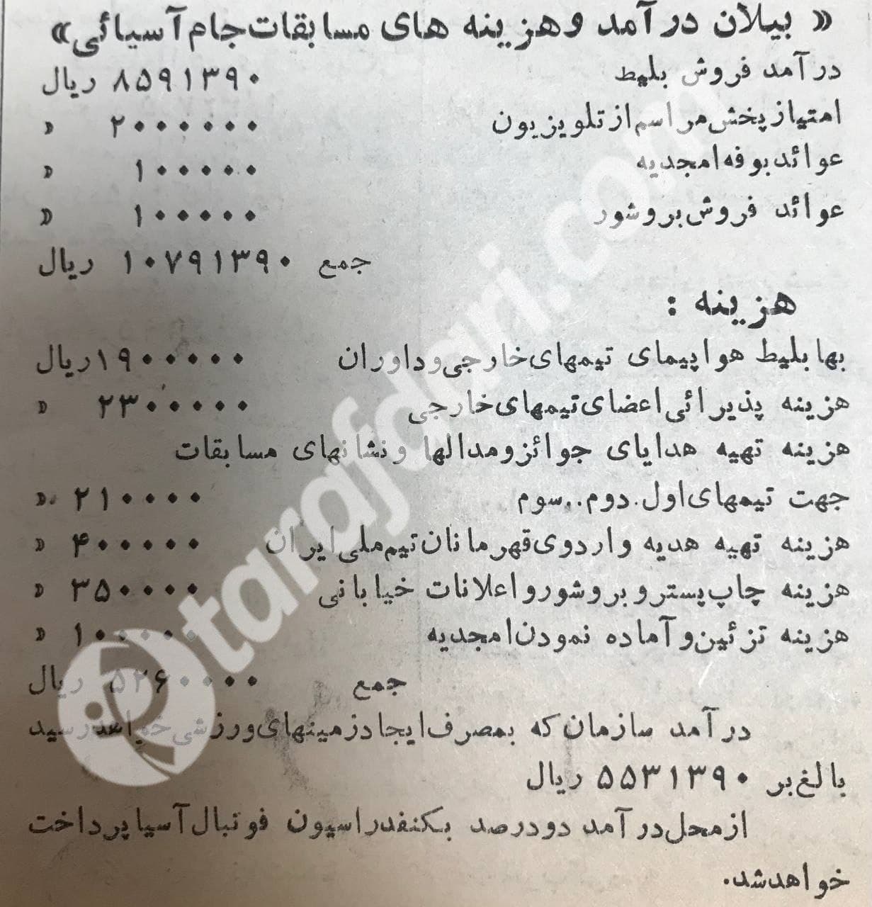 54 سال قبل فوتبال ایران حق پخش تلویزیونی داشت + سند