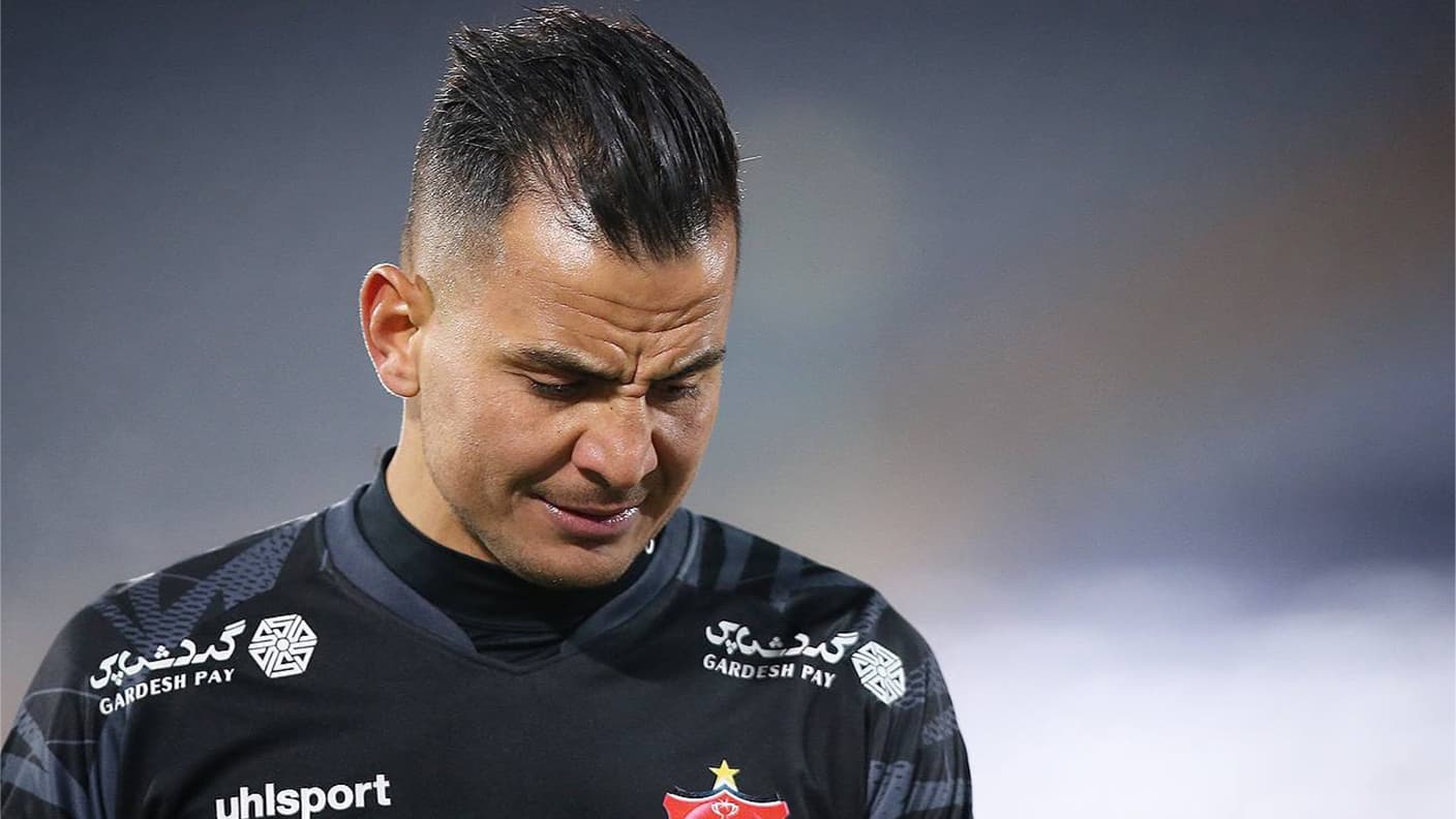 حامد لک دروازه بان دوم پرسپولیس در لیگ 22