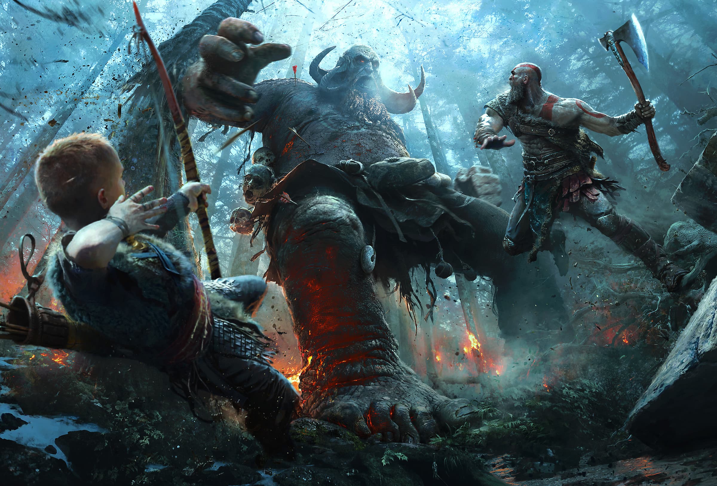 بازی و سرگرمی| وقتی CJ وارد بازی God Of War می شود