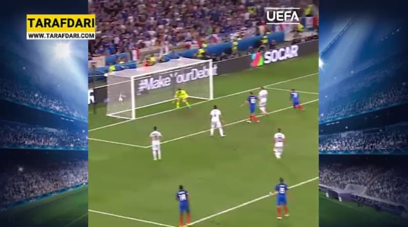 برتری 2-0 دقایق پایانی فرانسه مقابل آلبانی در دور گروهی یورو با گل های گریزمان و پایه (2016/6/15) / فیلم