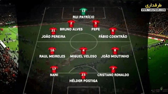برتری 2-1 پرتغال مقابل هلند با بریس کریستیانو رونالدو در دور گروهی یورو (2012/6/17) / فیلم