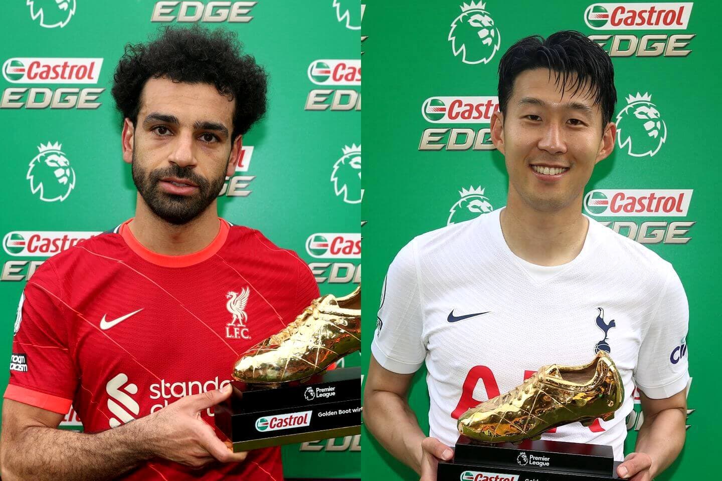 محمد صلاح و سون هیونگ مین برنده کفش طلای لیگ برتر در فصل 22-2021