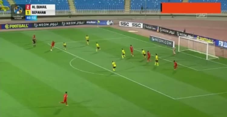 گل جونیور به سپاهان ( سپاهان 1-3 الدحیل )