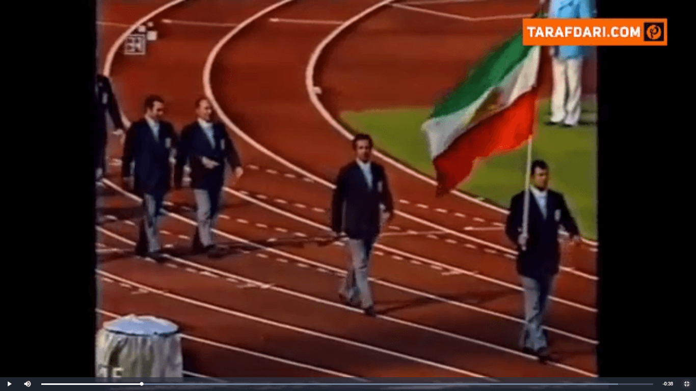 فیلم بی نظیر از رژه فوتبالیست های ایرانی در المپیک 1972