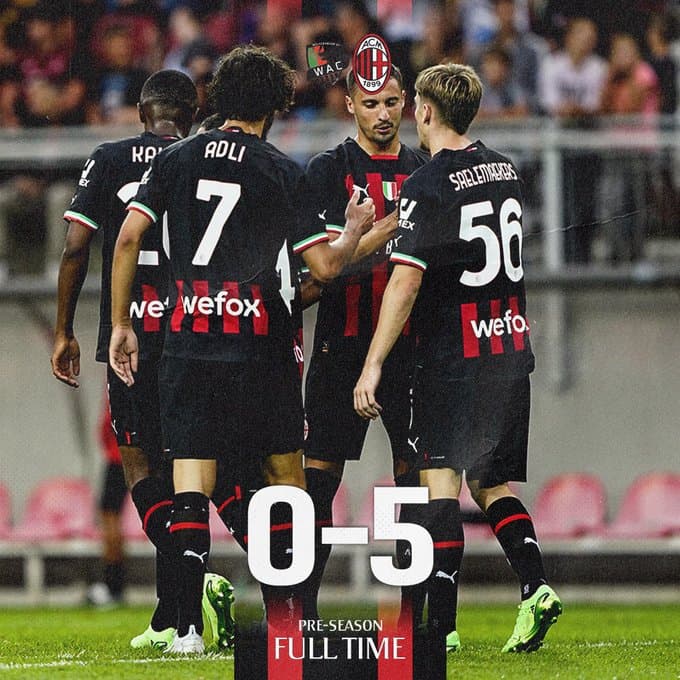 میلان 5-0 وولفسبرگر؛ جشنواره گل روسونری در پیش فصل