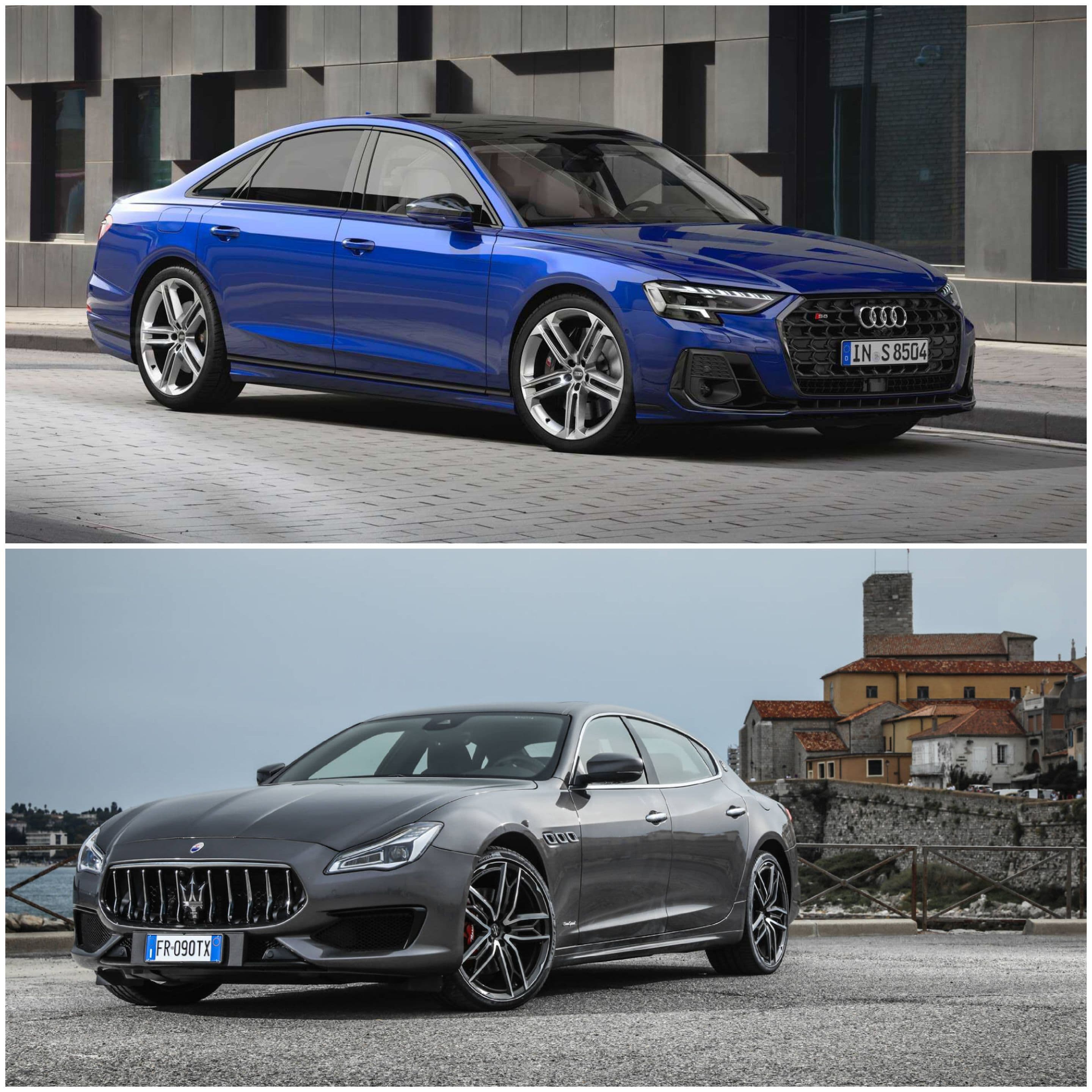 Audi s8 vs maserati quattroporte