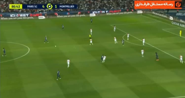 گل رناتو سانچز به مون پلیه ( پاری سن ژرمن 5-1 مون پلیه ) 