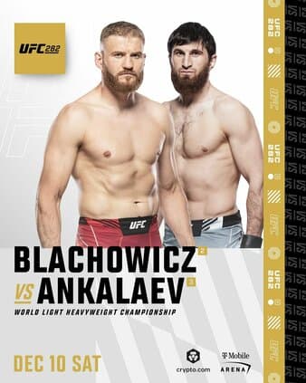 رسمی ، نبرد قهرمانی نیمه سنگین وزن ufc بین یان بلاهوویچ و ماگومد آنکالائف در ufc 282 