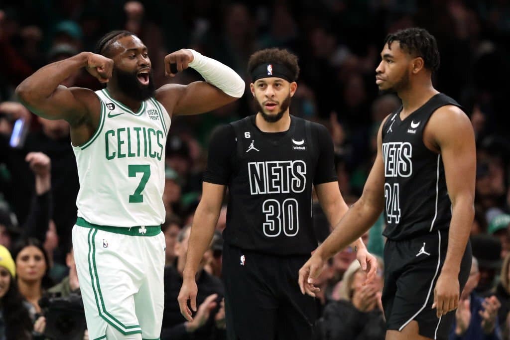 بسکتبال NBA | در هم کوبیده شدن نتس مقابل اسنایپرهای سلتیکس