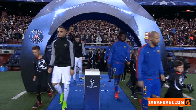 برتری 6-1 بارسلونا مقابل پاری سن ژرمن و صعود به یک چهارم نهایی لیگ قهرمانان اروپا (2017/3/8) / فیلم