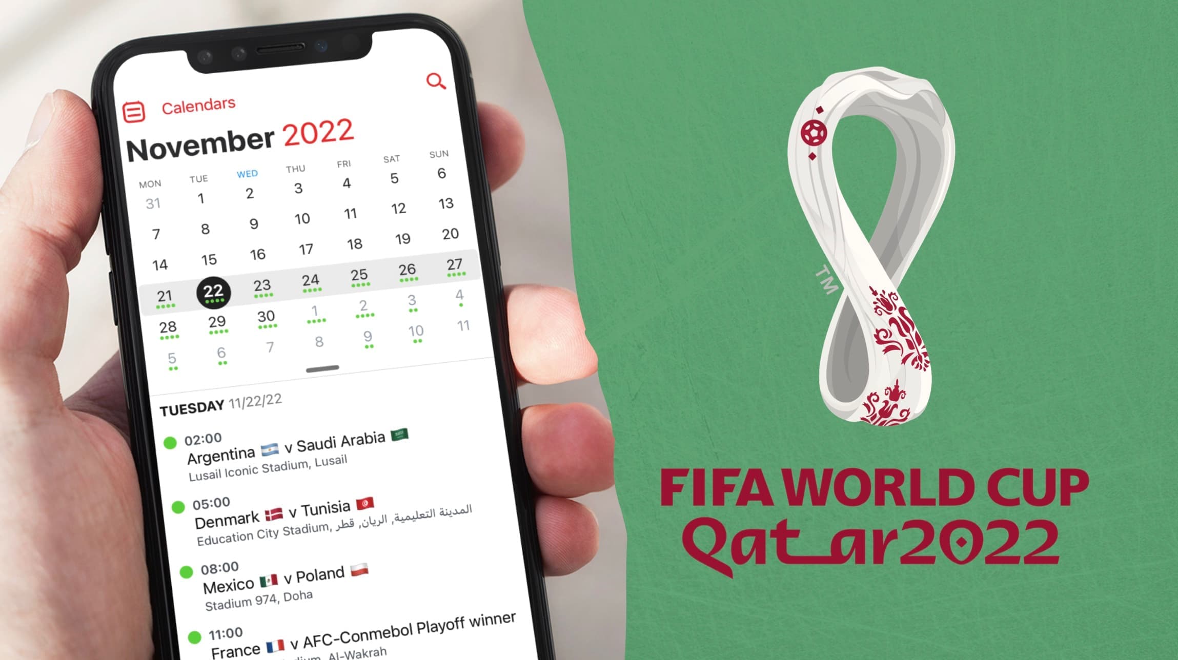 تقویم کامل جام جهانی 2022 قطر به تفکیک روز و ساعت