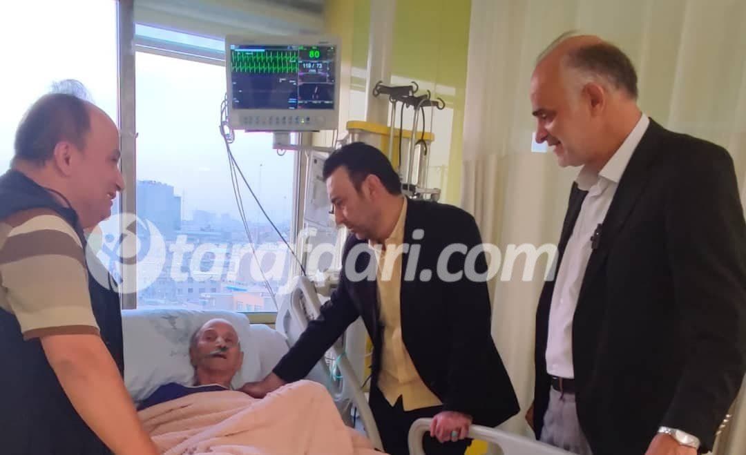عیادت نبی و سرپرست تیم ملی امید از نایب رویین دل