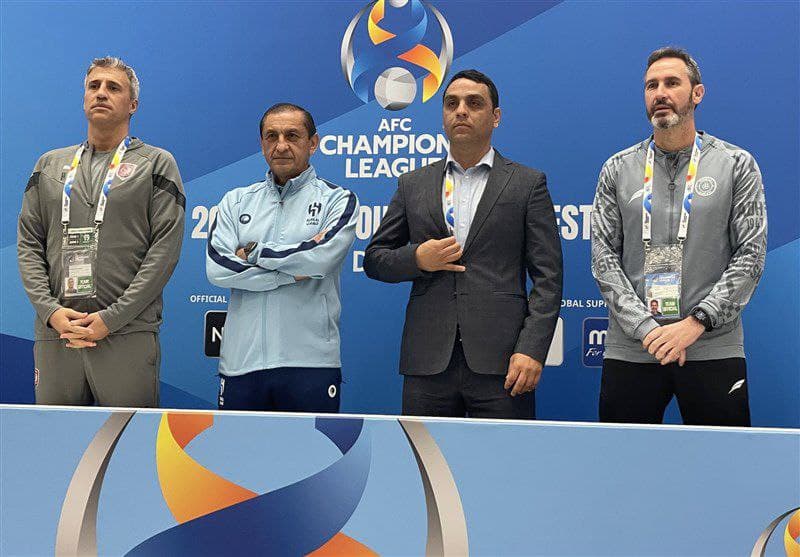 غیبت نکونام در عکس سرمربیان ۴ تیم برتر غرب آسیا 