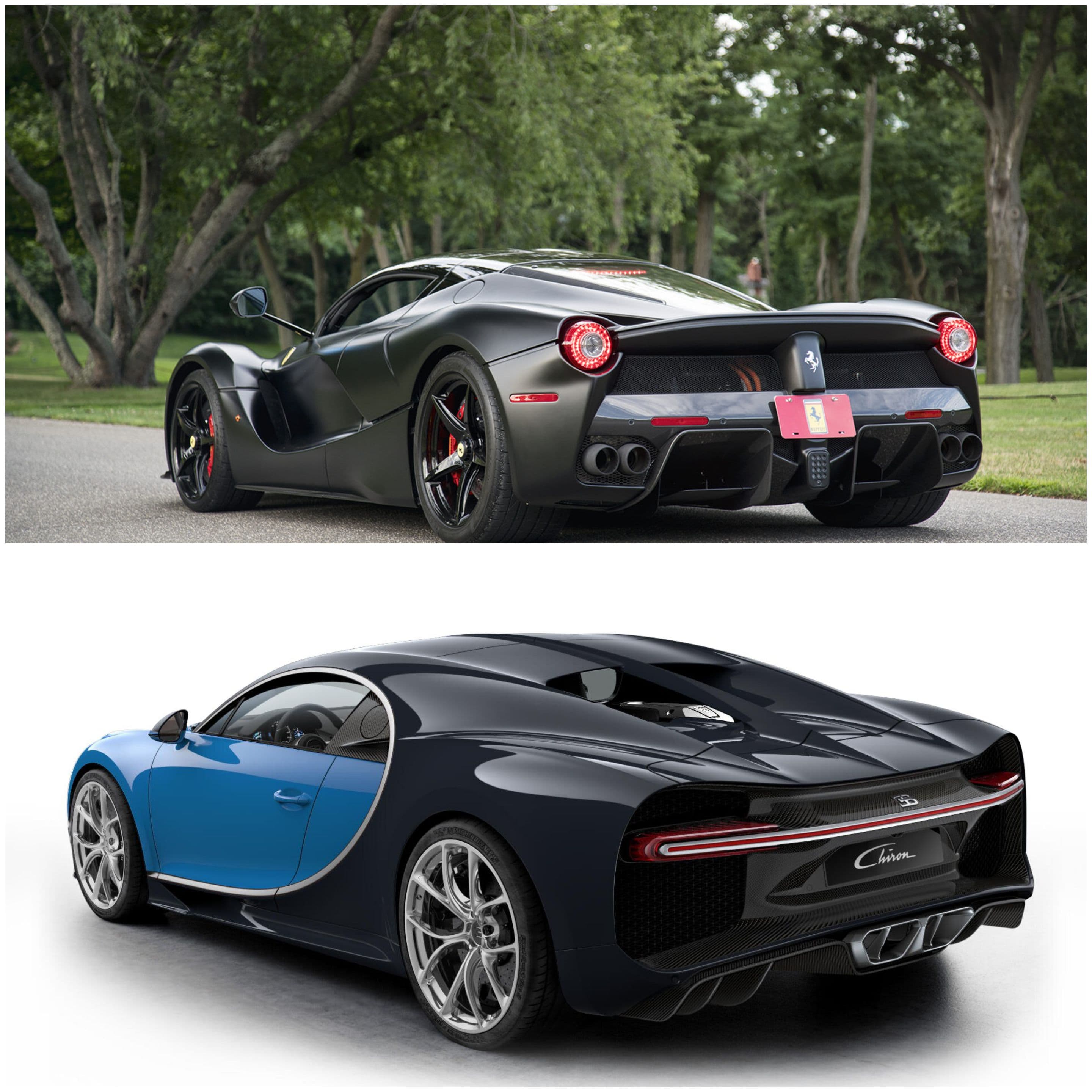 Ferrari laferrari vs bugatti cheron