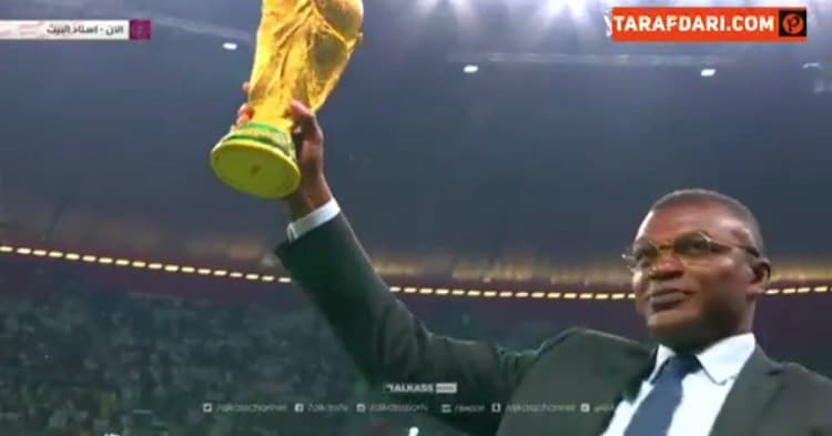 کاپ جام جهانی در مراسم افتتاحیه جام جهانی 2022 / فیلم