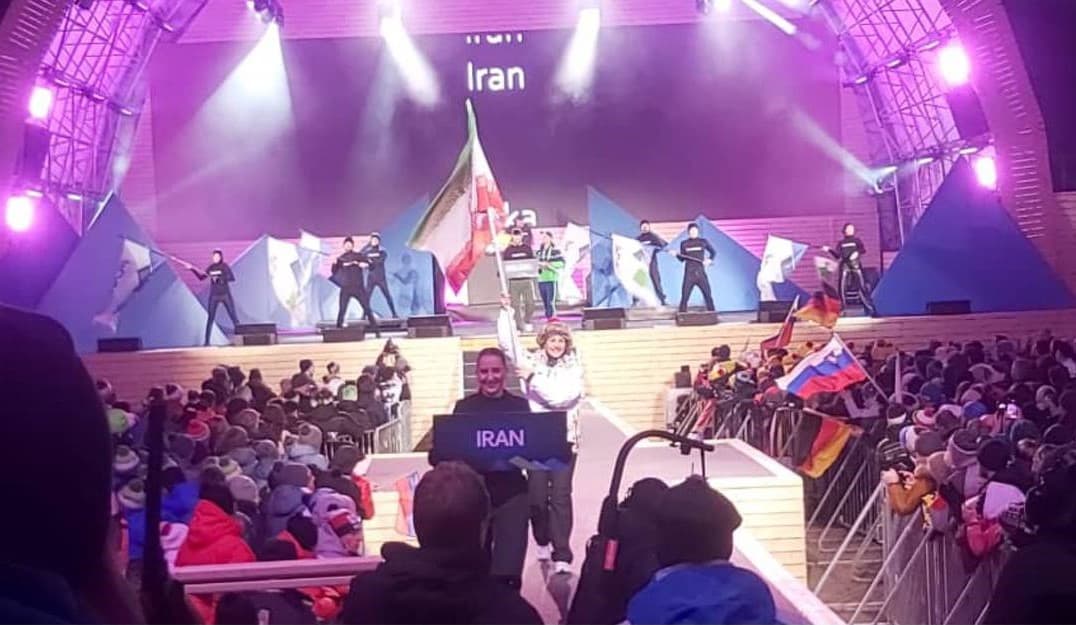 اسکی صحرانوردی قهرمانی جهان| مراسم افتتاحیه برگزار شد/ بیرامی باهر پرچمدار ایران