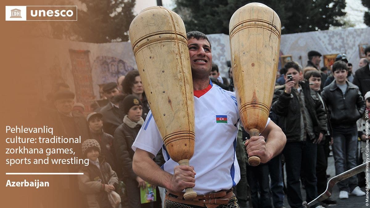 ثبت ورزش‌های زورخانه‌ای و کشتی پهلوانی به‌عنوان میراث ناملموس آذربایجان در یونسکو!