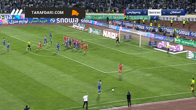 گل مرادمند به پرسپولیس در دقیقه 101 (پرسپولیس 1-1 استقلال)