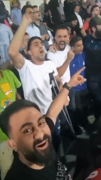 شادی امید نورافکن بعد از گل استقلال در دربی 101 + عکس