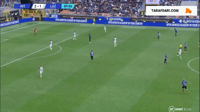 گل دوم لائوتارو مارتینز به لاتزیو روی اشتباه ماتیاس وسینو (اینتر 3-1 لاتزیو)