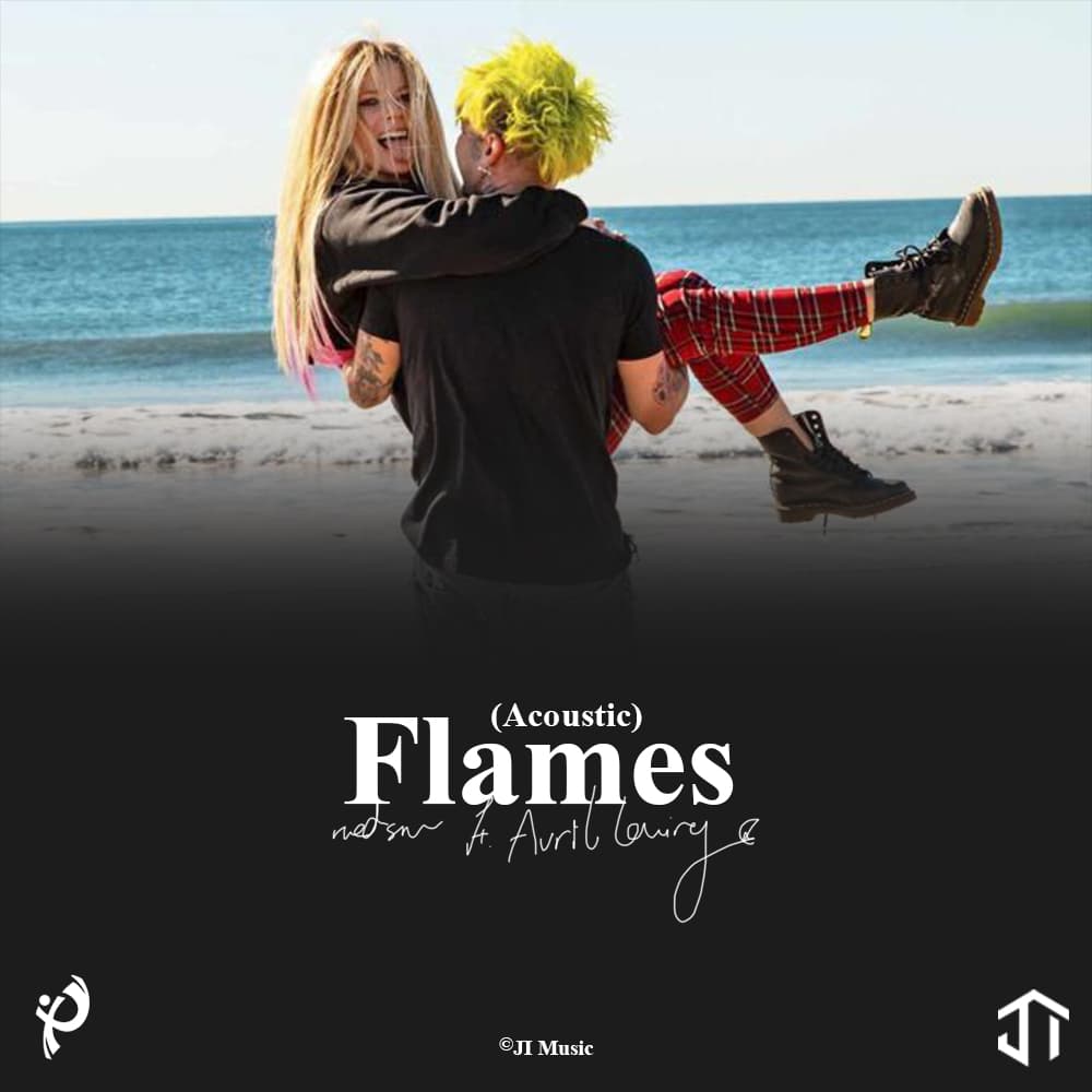 دانلود + ترجمه ورژن آکوستیک آهنگ Flames از Mod Sun و Avril Lavigne