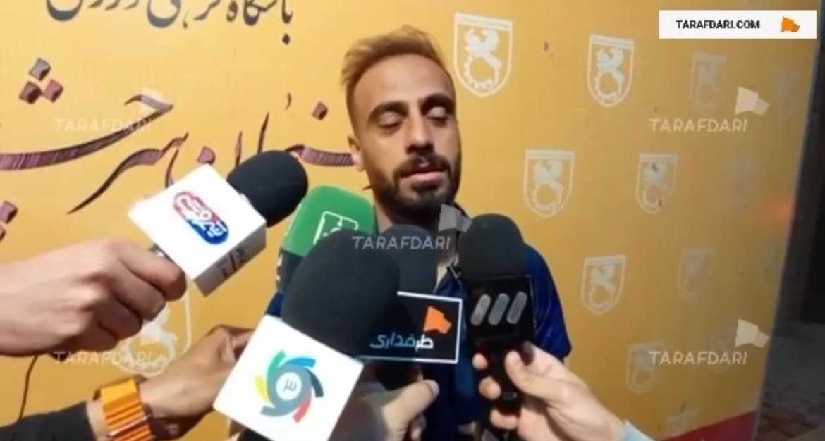 محسن آذرباد، گلزن دربی مسی کرمان؛ اعتراف می کنم بازی سختی بود / فیلم
