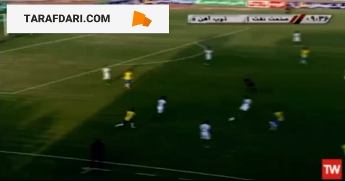 صحنه اخراج کاپیتان نفت آبادان به دلیل حرکت رزمی! / فیلم