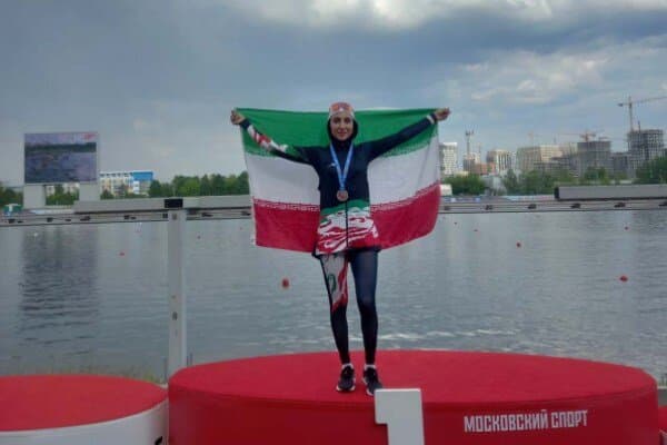 روئینگ مسکو | نازنین ملایی صاحب مدال نقره شد