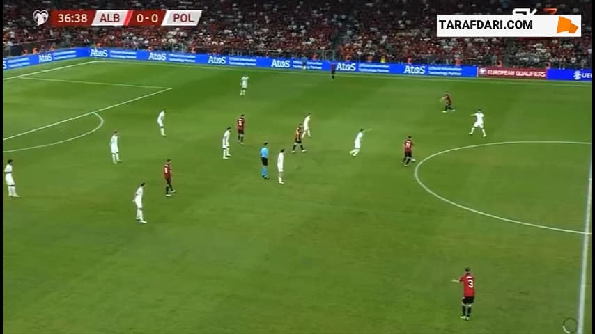 گل استثنایی یاسر آسانی مقابل لهستان (آلبانی 1-0 لهستان)