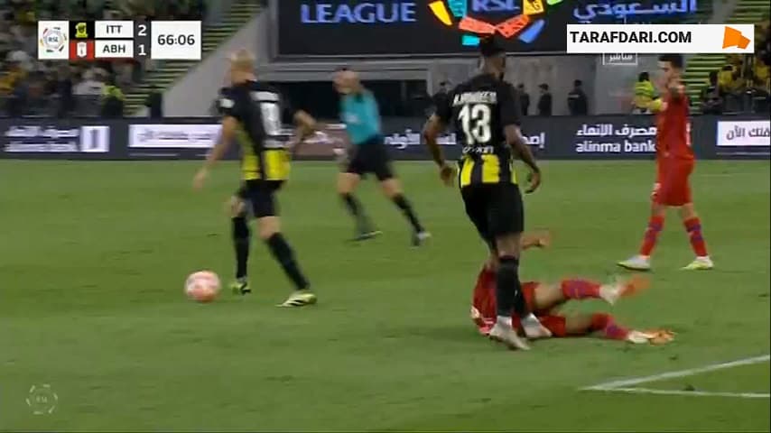 گل دوم کریم بنزما به ابها (الاتحاد 3-1 ابها)