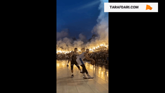جو جالب یک مسابقه بسکتبال در اروپا / فیلم