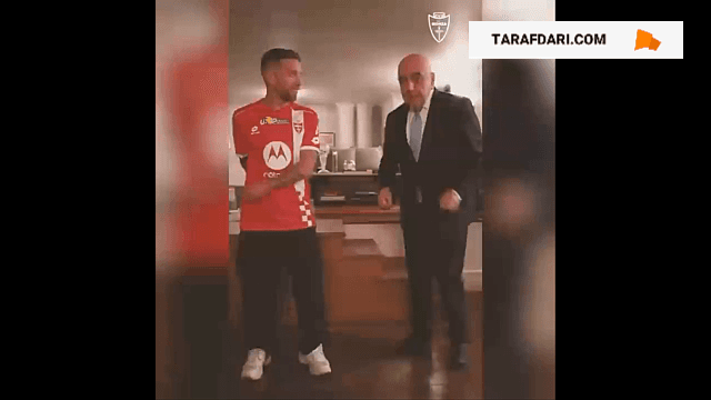 رقصیدن آدریانو گالیانی در مراسم معارفه الخاندرو گومز / فیلم